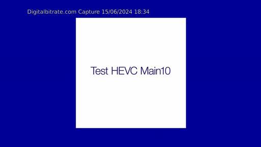 Capture Image Test HEVC Main10 MEDIASET-3